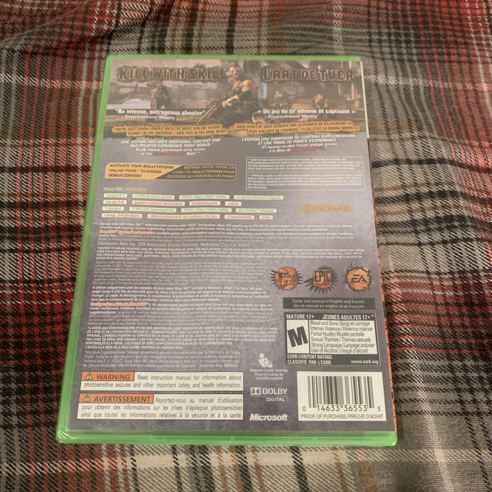 SEALED Bulletstorm Epic Edition: Microsoft Xbox 360