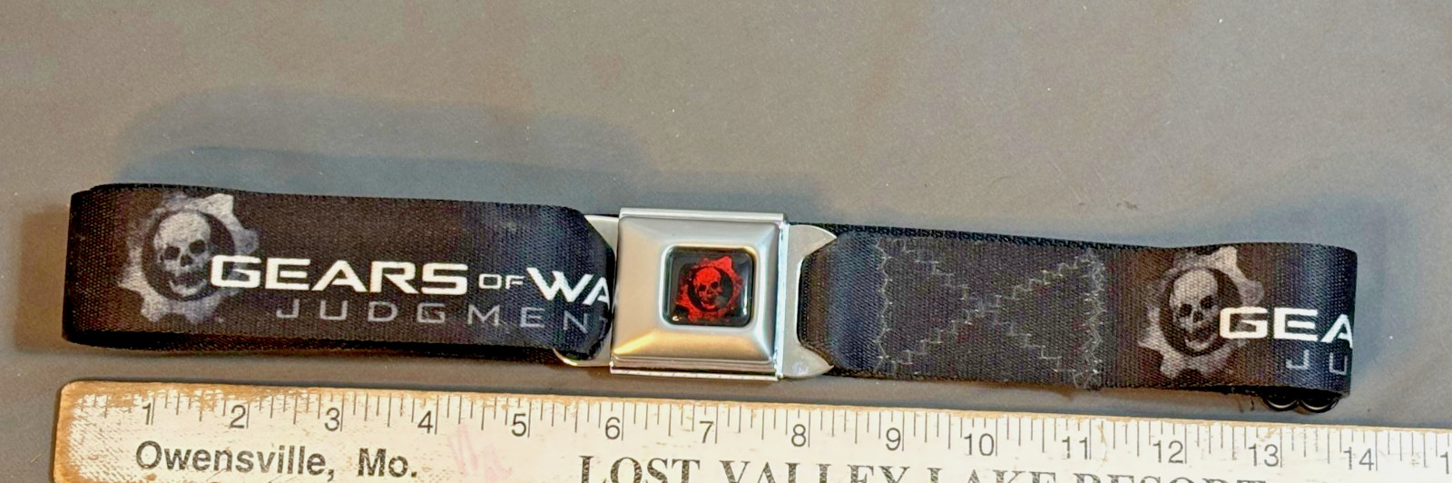 28″ Buckle-Down GEARS OF WAR JUDGEMENT Seat Belt Buckle 2012 2013