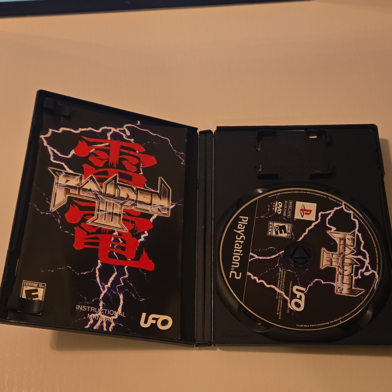 UFO Interactive Raiden III Sony PlayStation 2 PS2 Manual Shooter NTSC-U/C E10+