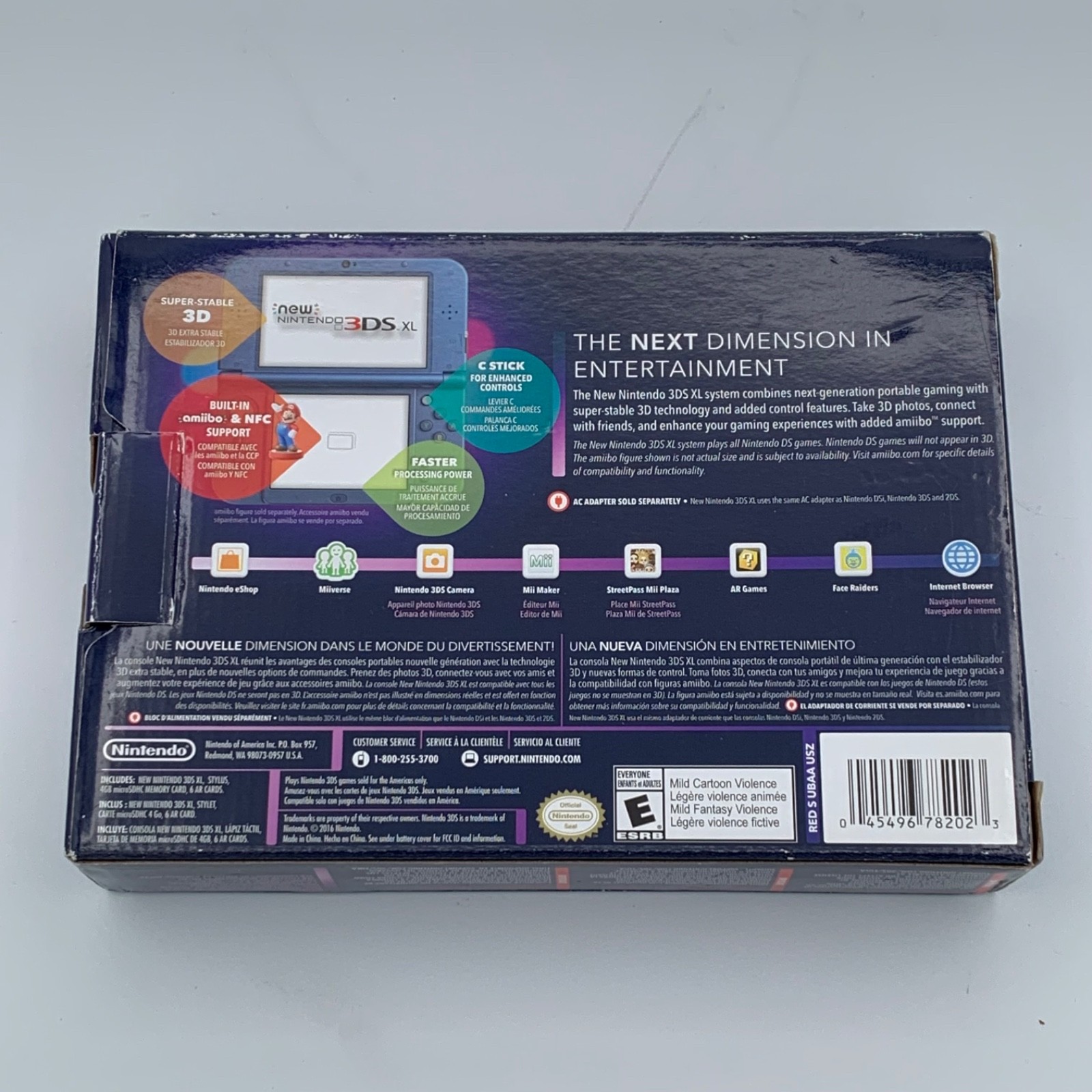 NINTENDO NEW 3DSXL GALAXY RED-001: TESTED / WORKING