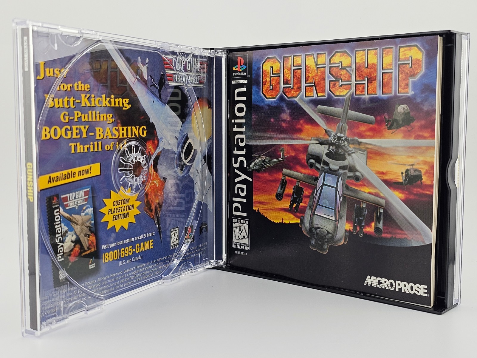 Sony Playstation 1 PS1 Gunship CIB Cleaned & Tested