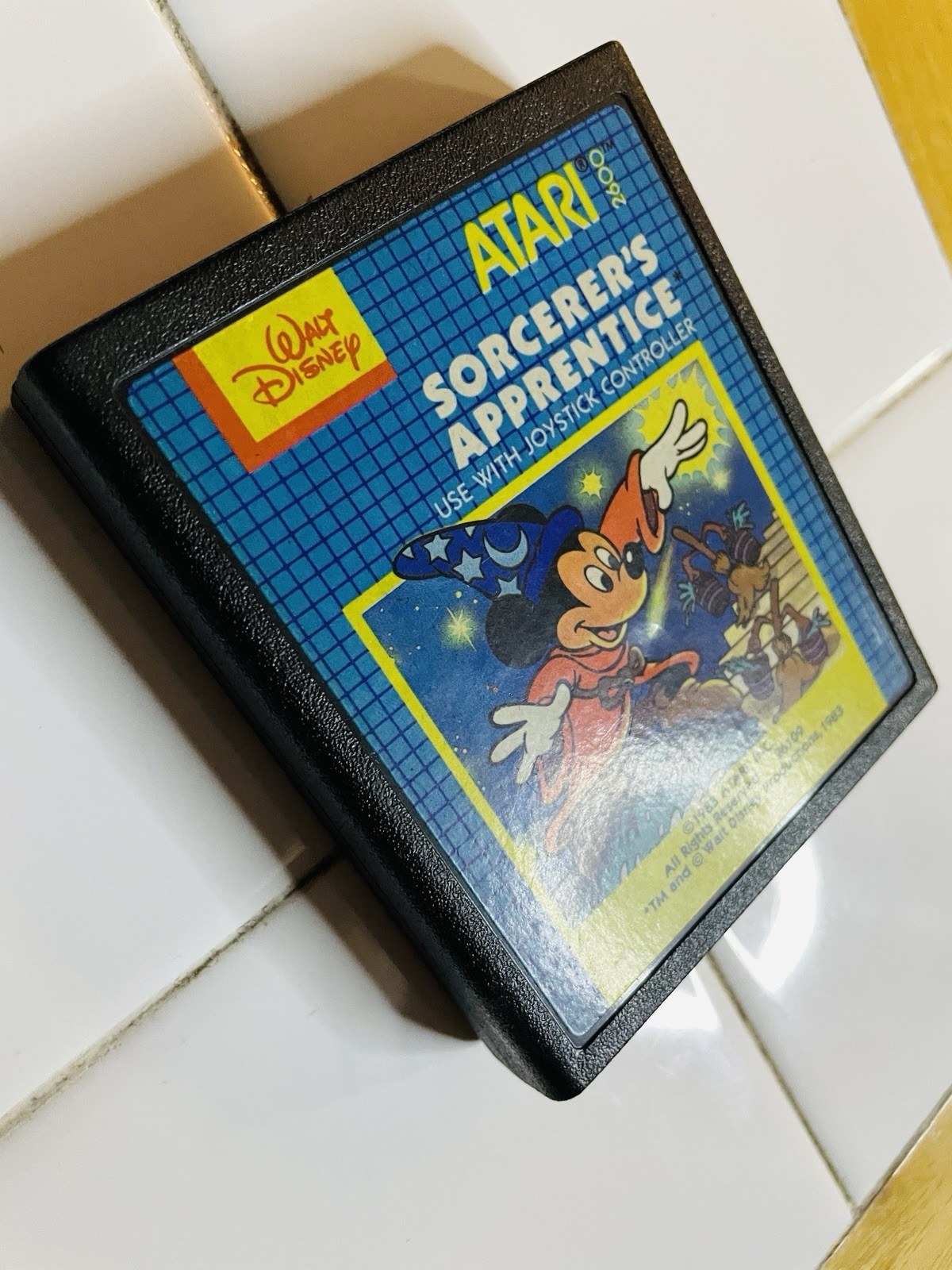 Sorcerer’s Apprentice Disney Atari 2600, 1983 Cartridge Card Tested & Working