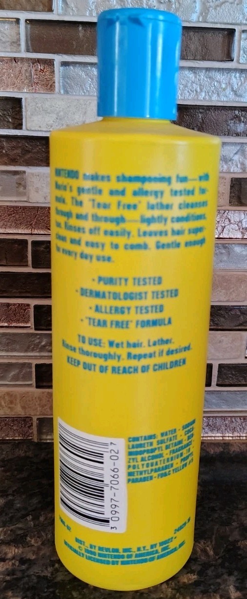 Super Mario Bros Mario Shampoo Nintendo Tear Free Vintage Brand New 1990 Rare