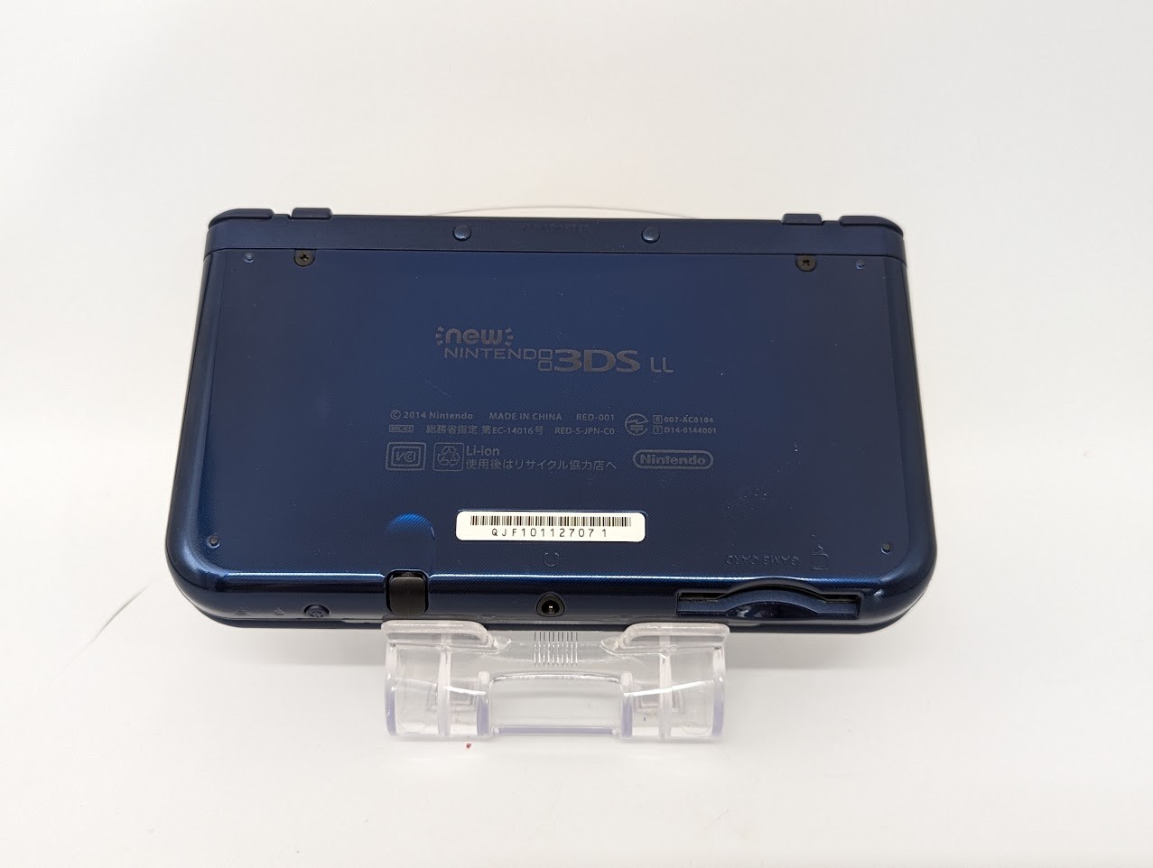 B755 Nintendo new 3DS LL XL console Metallic Blue w/box pen fx