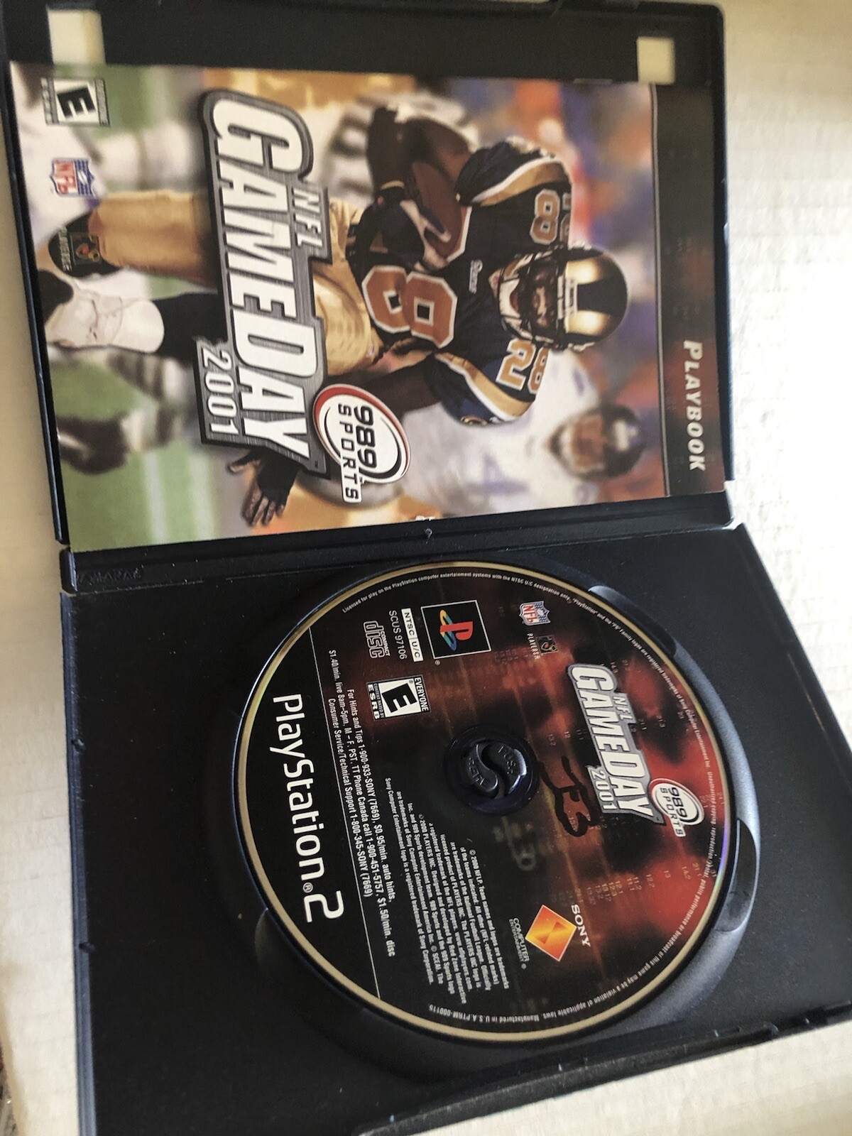 NFL GameDay 2001 (Sony PlayStation 2, PS2, 2000) Video Game 🎮 Football 🏈