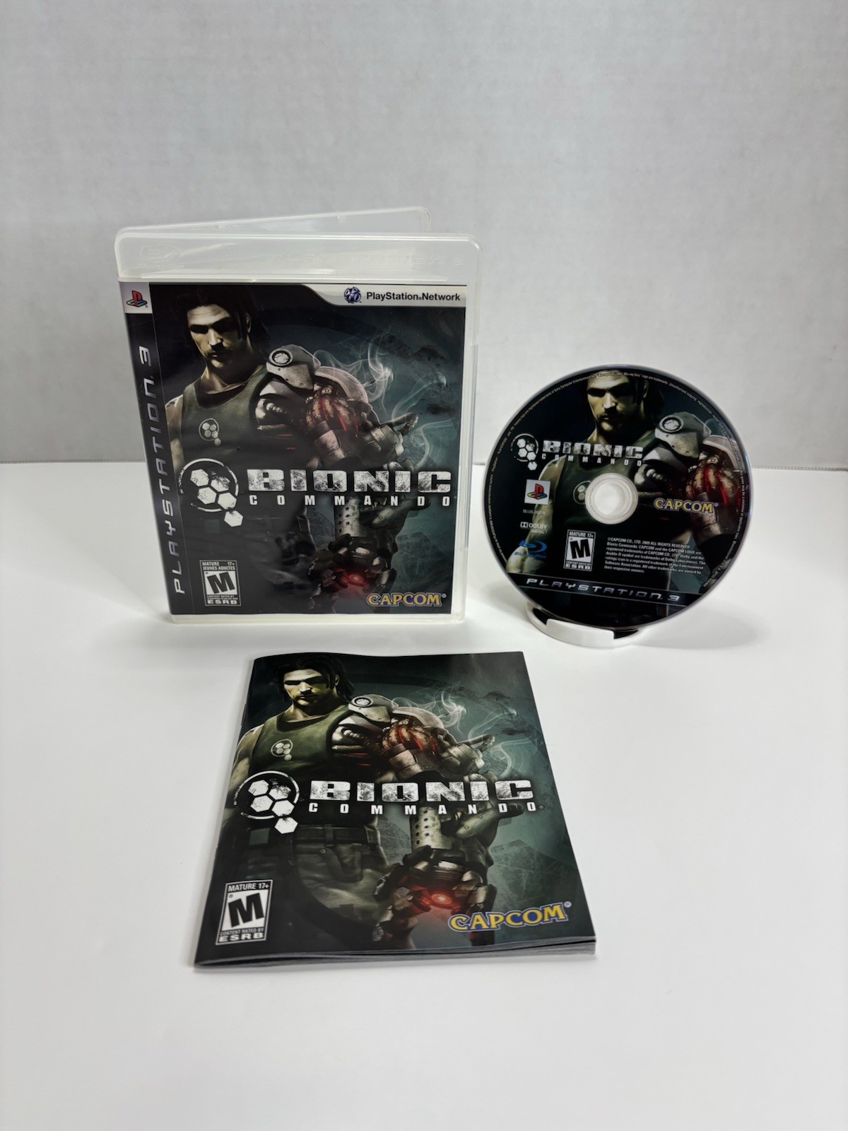 Bionic Commando (Sony PlayStation 3 2009) Complete w/ Manual Black Label Tested