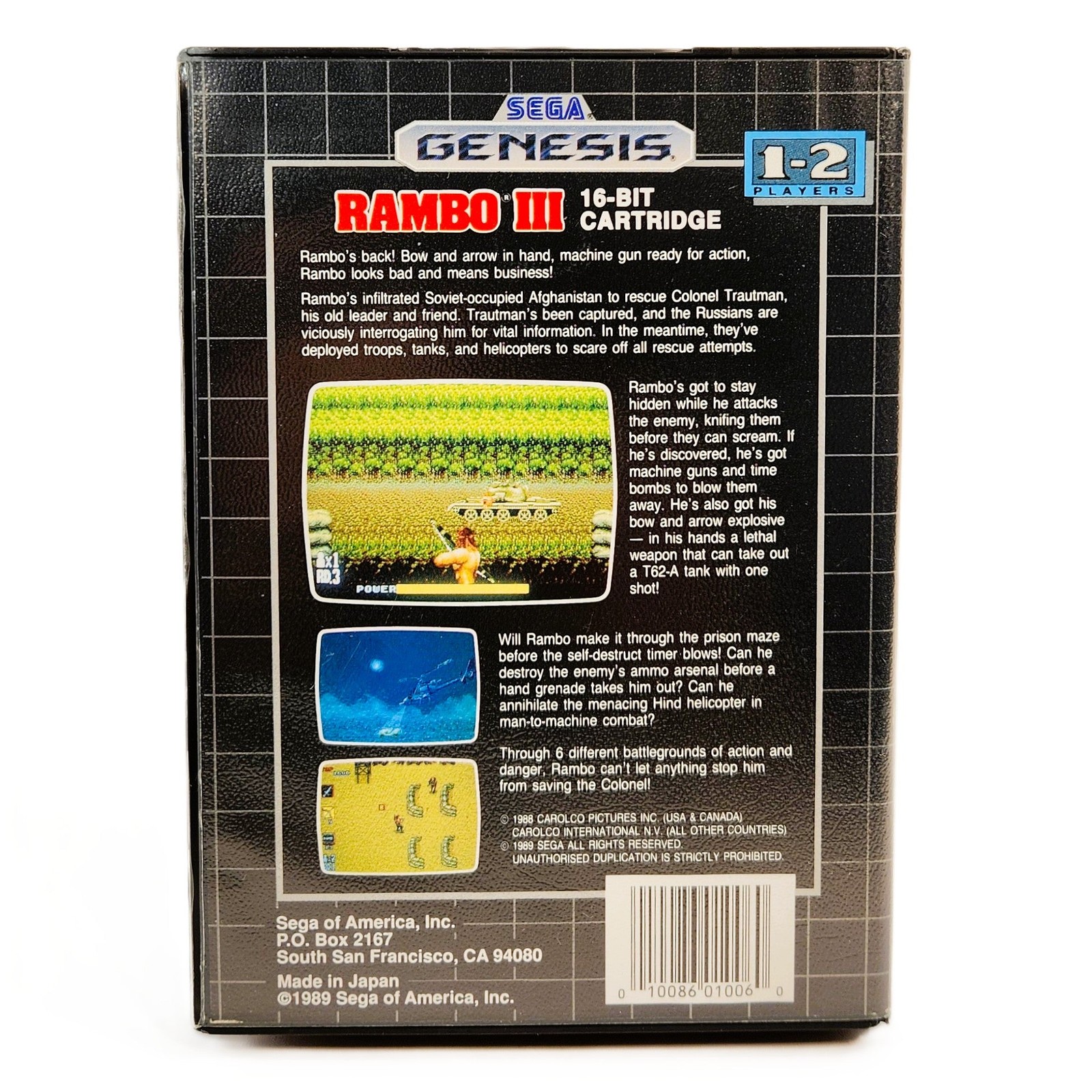 Rambo III – Sega Genesis (Authentic, Mint, CIB, Tested Working, Ships in a Box)