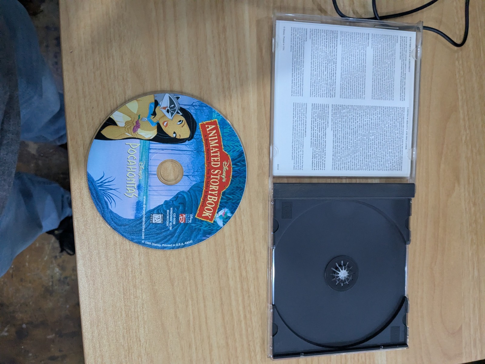 O2 Disney’s Pocahontas Animated StoryBook Windows Mac 1995 PC CD-ROM