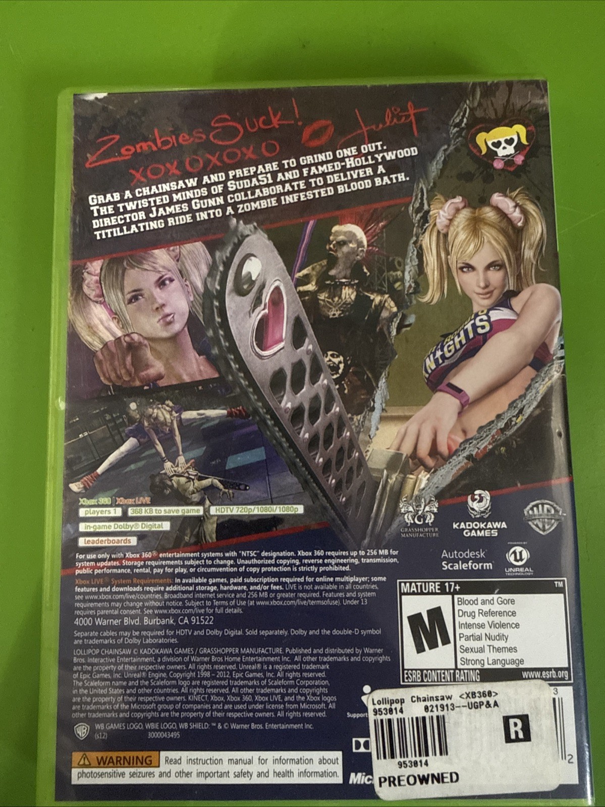 Lollipop Chainsaw (Microsoft Xbox 360, 2012)