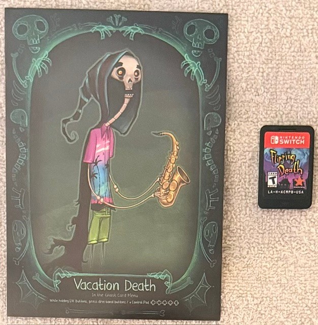 FLIPPING DEATH FOR THE SWITCH – COMPLETE W/CARD!! – GREAT CONDITION!!