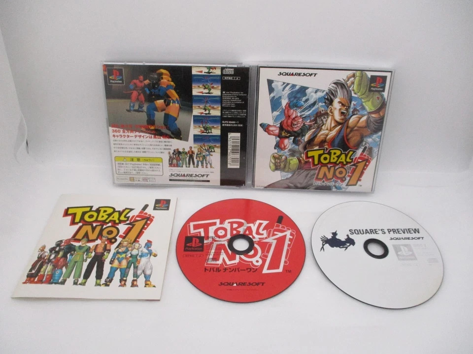 PS1 Square Fighting Game 5pcs TOBAL No.1 2, Bushido Blade 1 2 & EHRGEIZ Japan FF