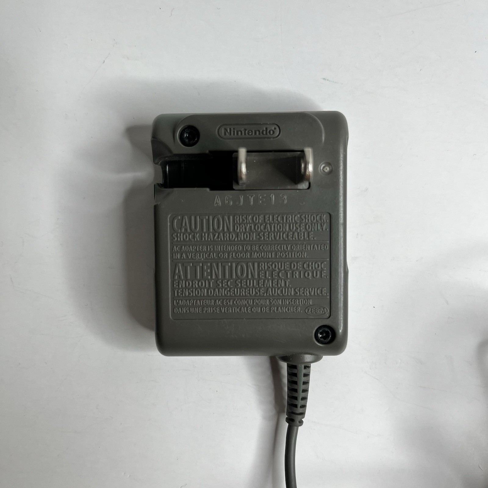Nintendo Folding Wall Plug USG-002 Power VTG Original Cable AC Adapter Cord OEM