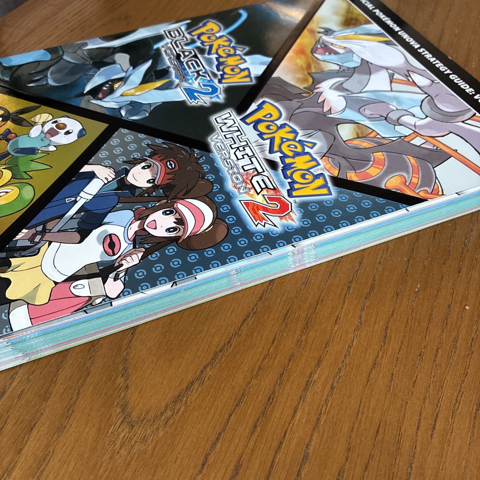 Pokemon Black and White 2 Strategy Guide with poster for Nintendo DS console
