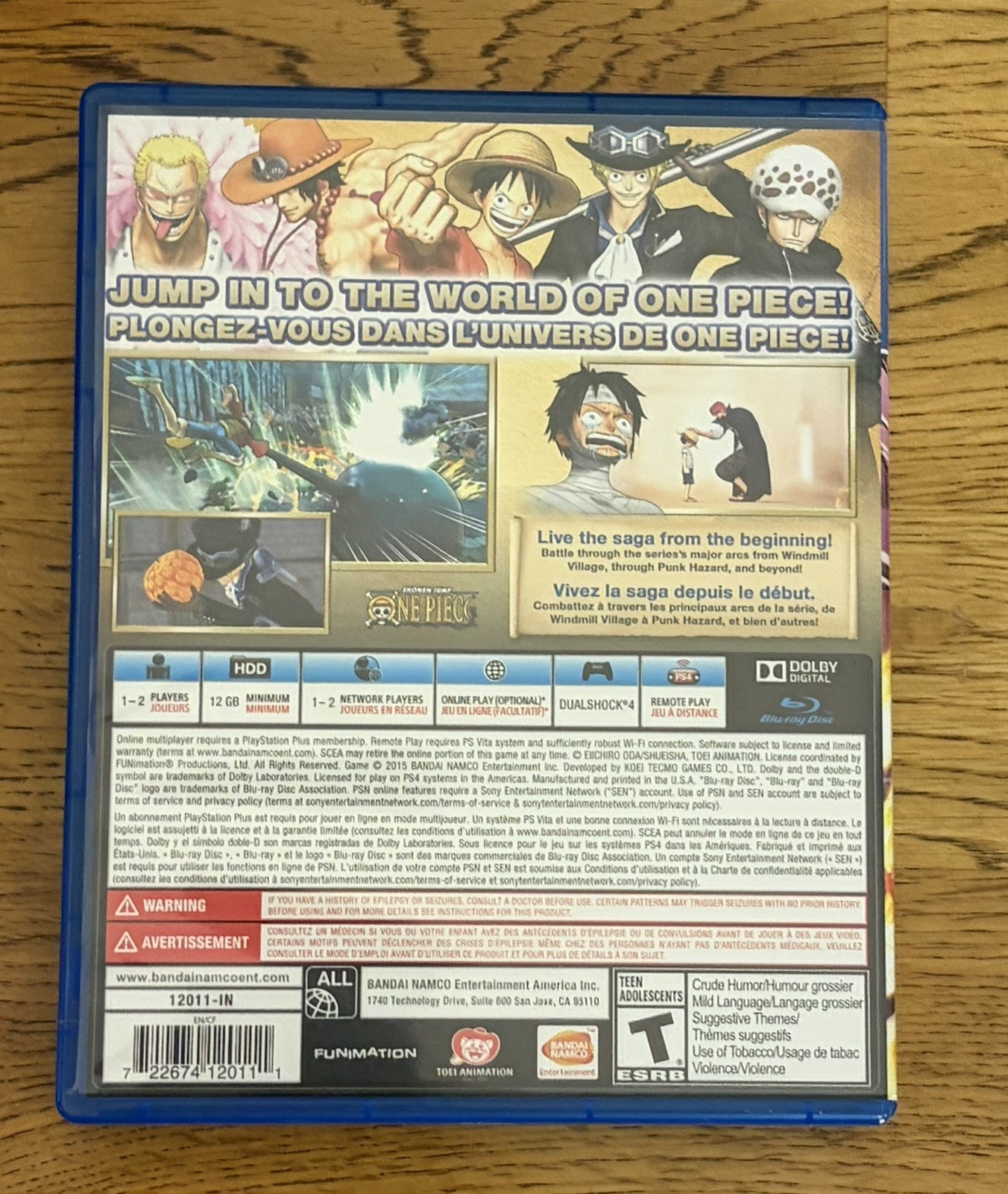One Piece: Pirate Warriors 3 Sony PlayStation 4 2015!! English!!