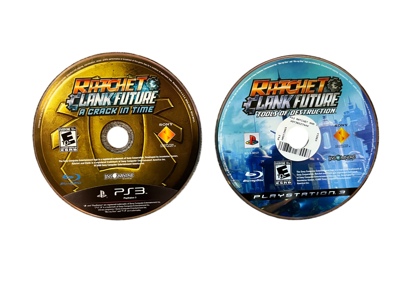 Ratchet and Clank Future PS3 Lot – Tools of Destruction & A Crack in Time Duo