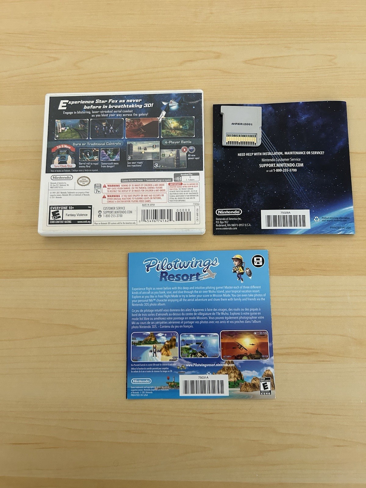 Star Fox 64 3D With Manual And Insert Nintendo 3DS