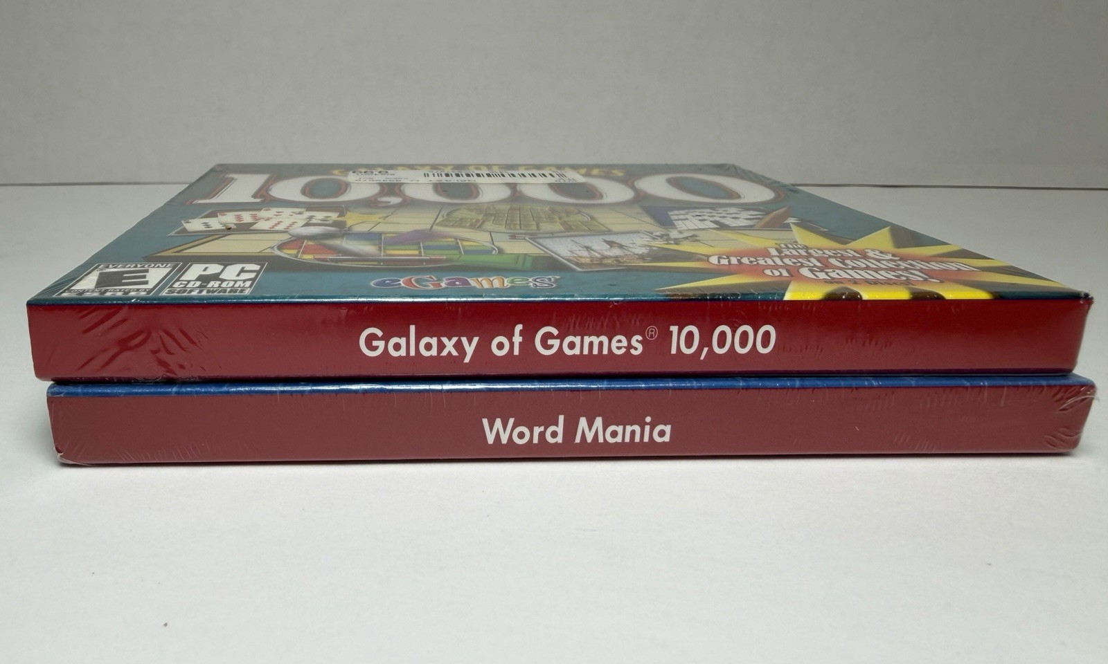 NEW Word Mania & Galaxy Of Games 10,000 PC Game Lot 2006-2007 Egames Sealed