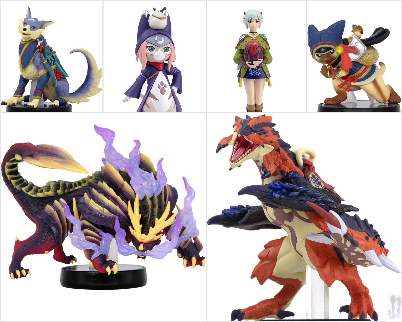 Nintendo Amiibo Monster Hunter Full Set of 6 – Magnamalo, Razewing Reus & more
