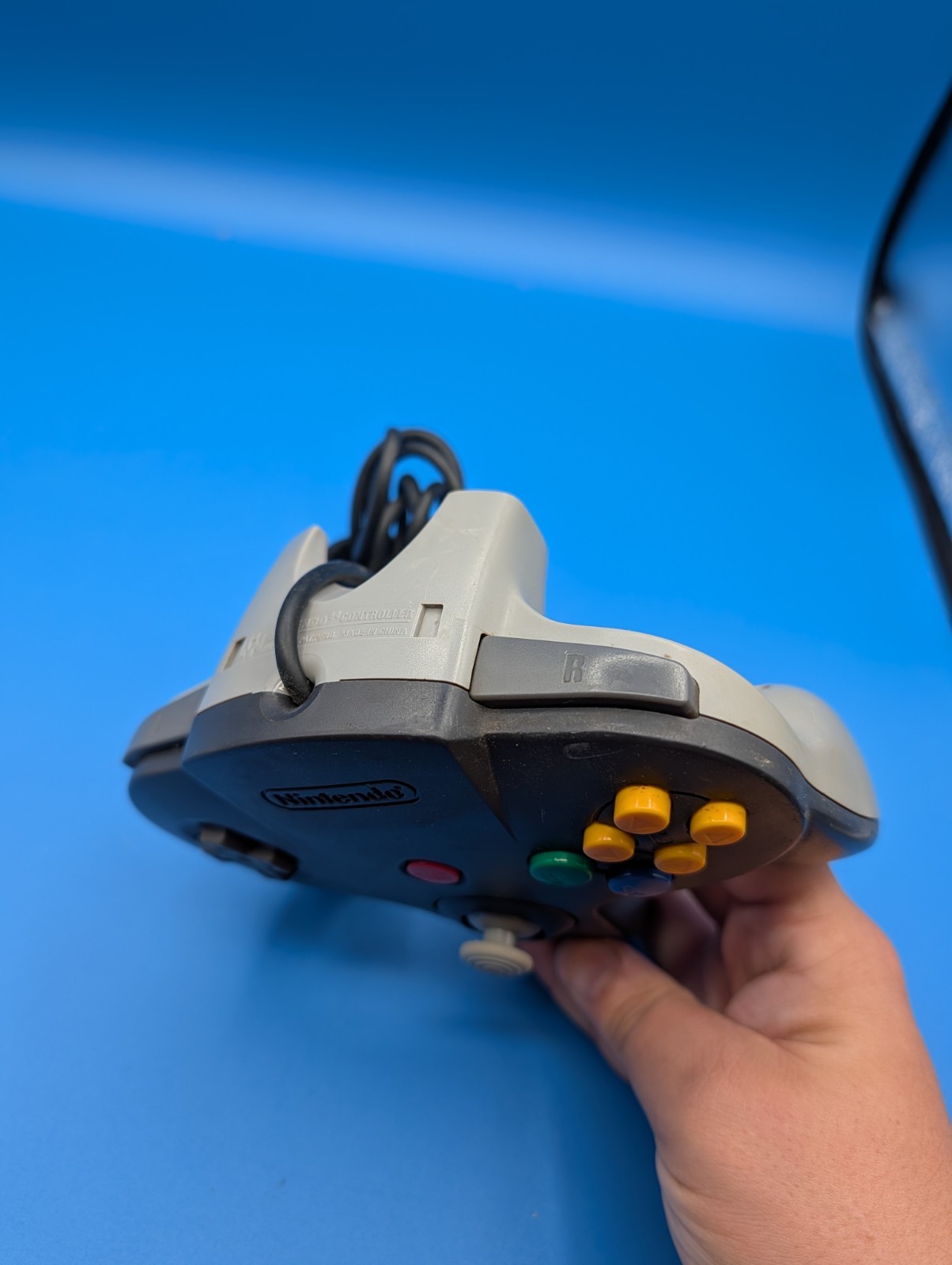 Nintendo 64 N64 Black & Grey Controller Tested Authentic Hall Effect Stick