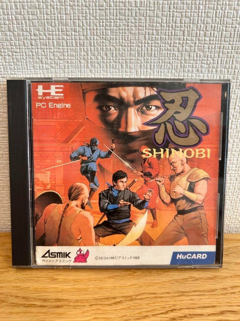 Shinobi PC Engine HuCard Japan Tested Standard Condition Action Game Asmik Retro