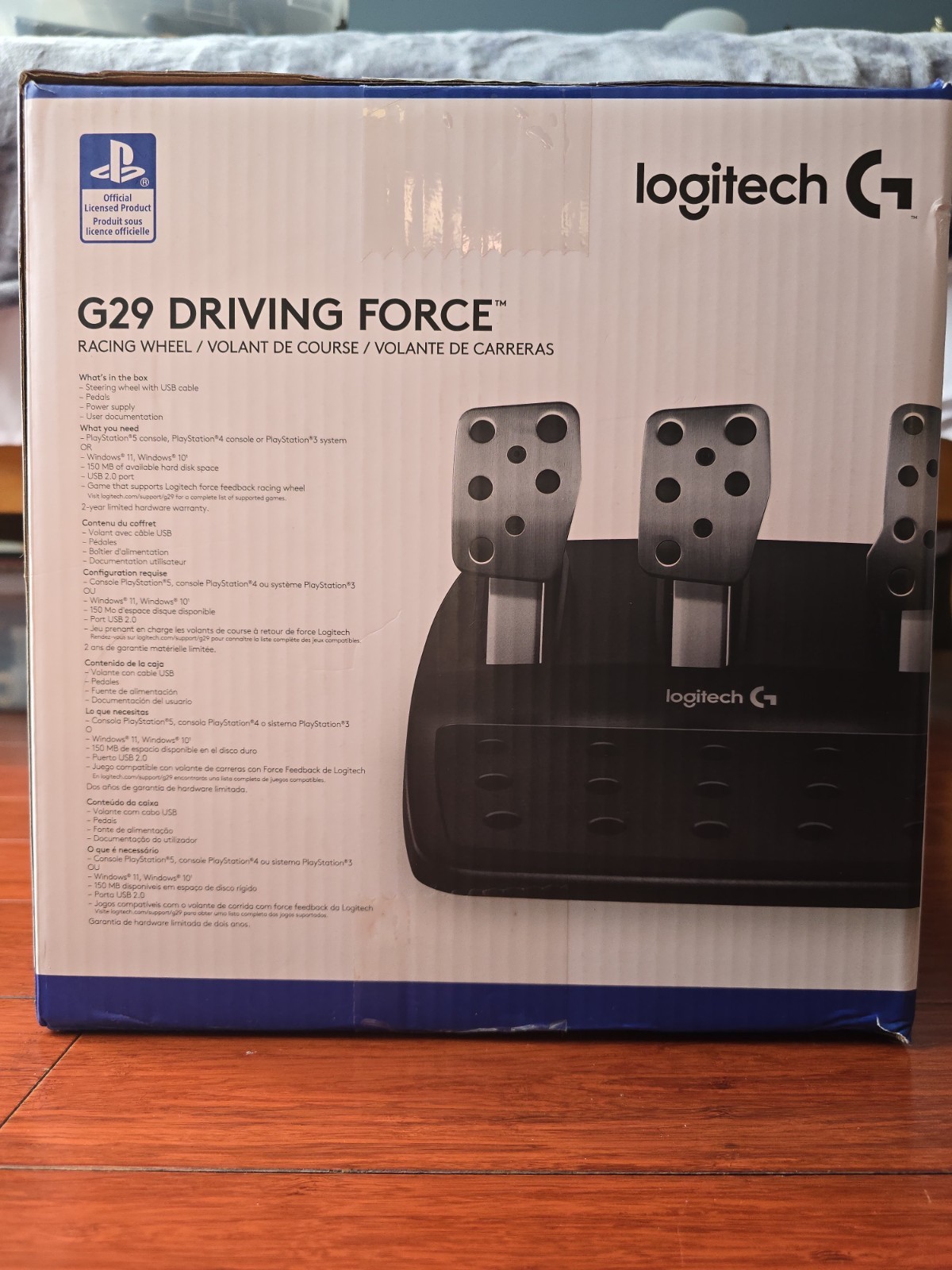 Logitech G29 Driving Force Racing Wheel & Pedal Set – Black (941-000110)