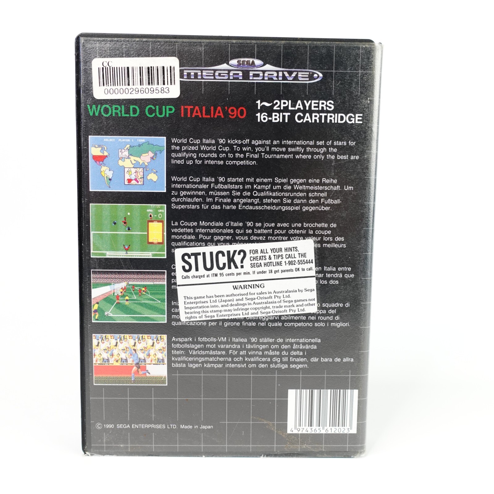 World Cup Italia ’90 | Sega Mega Drive | Complete | Good Condtion