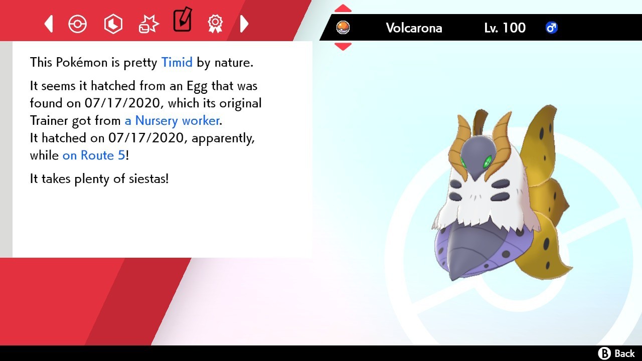 Volcarona Shiny 6IVS Pokemon Sword and Shield