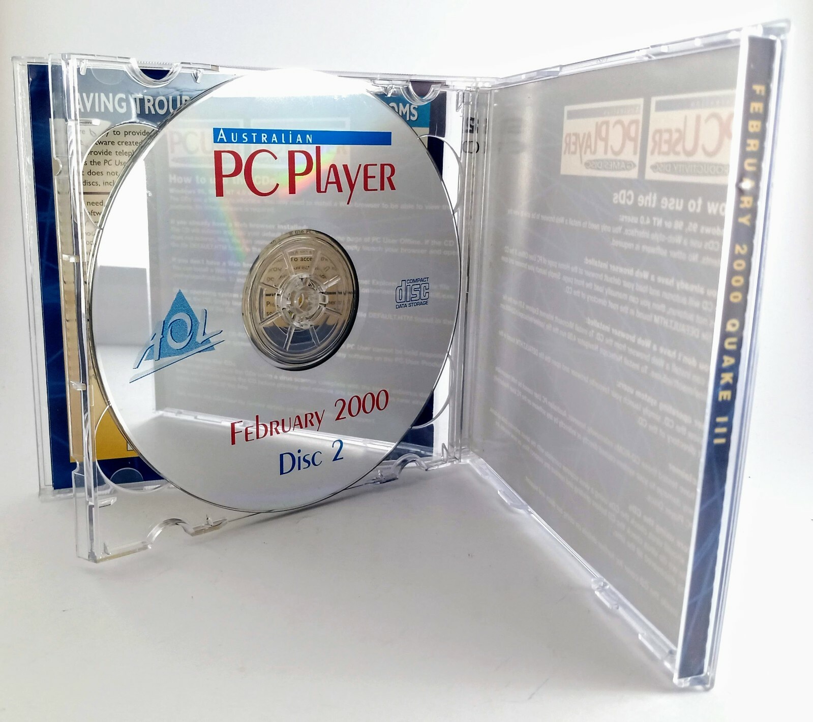 PC User FEB 2000 Games & Productivity 2CDs Demo CDROM Disc 2000 PC Platform