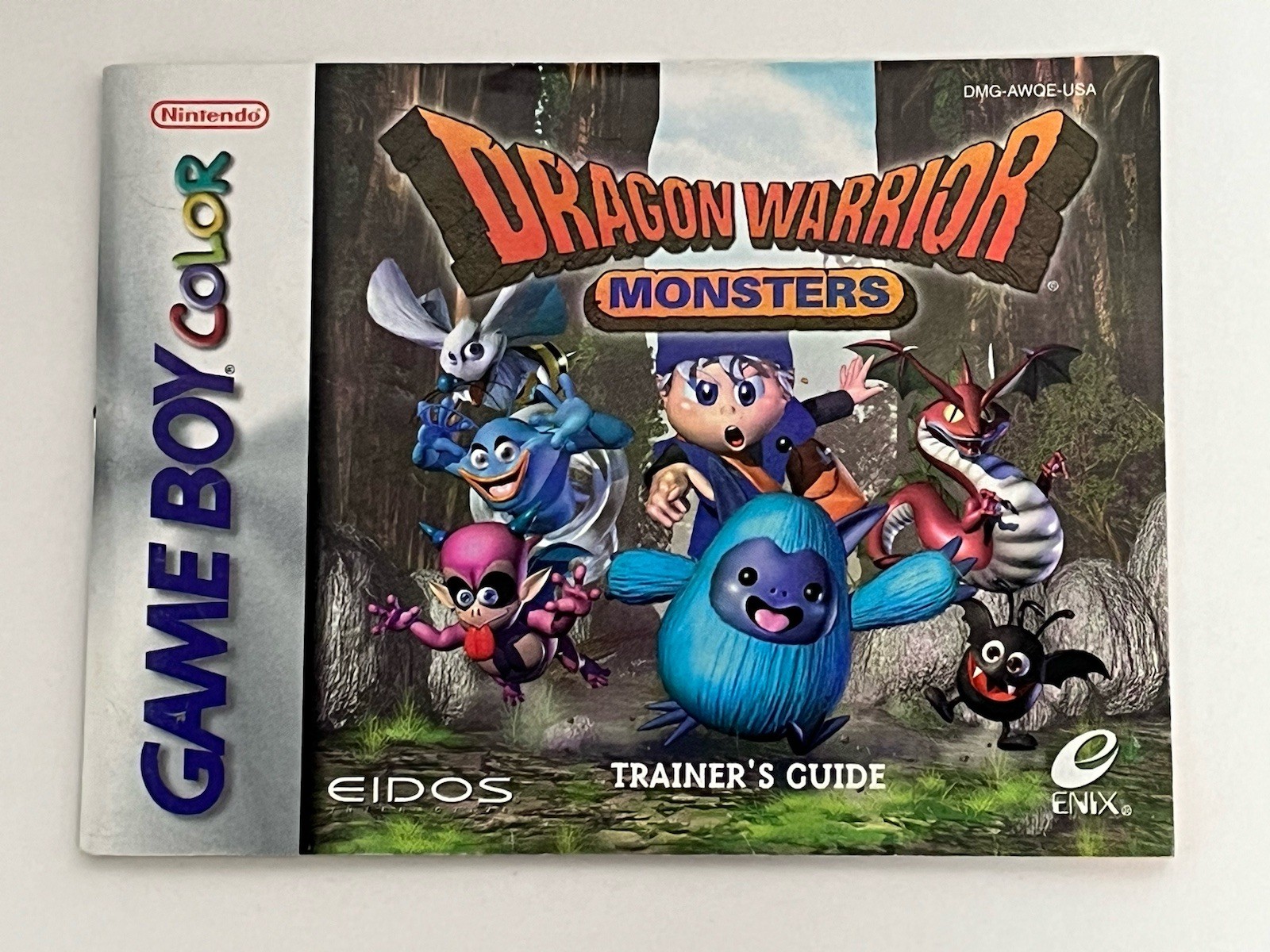 Dragon Warrior Monsters Nintendo Game Boy Color Instruction Manual Low Grade