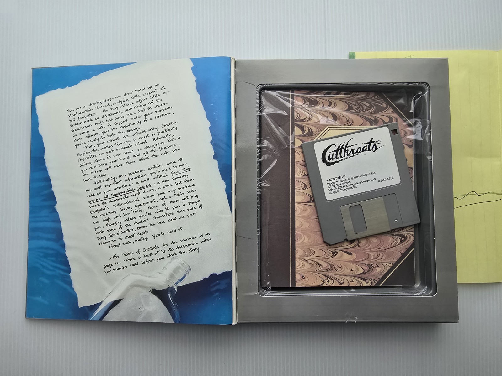 Cutthroats (Macintosh, 1984) Infocom Gray Box