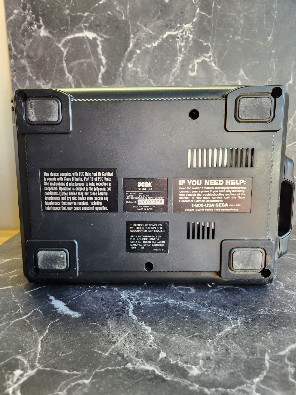Sega CD Model 1 MK-1690 Console & Sega Genesis HD Mk-1601 SET UN-TESTED