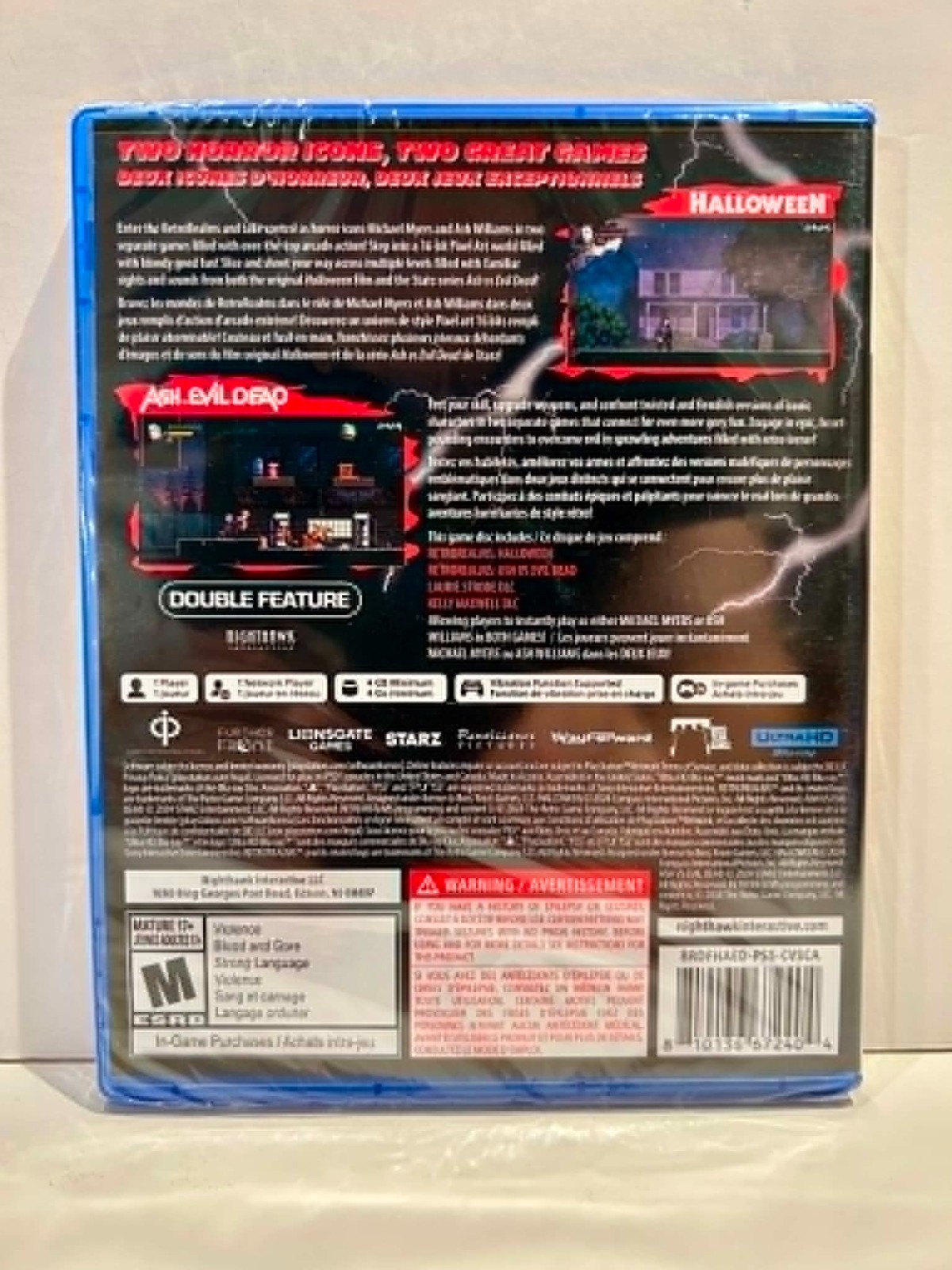 RetroRealms Double Feature Halloween & Ash vs Evil Dead PS5 New Sealed
