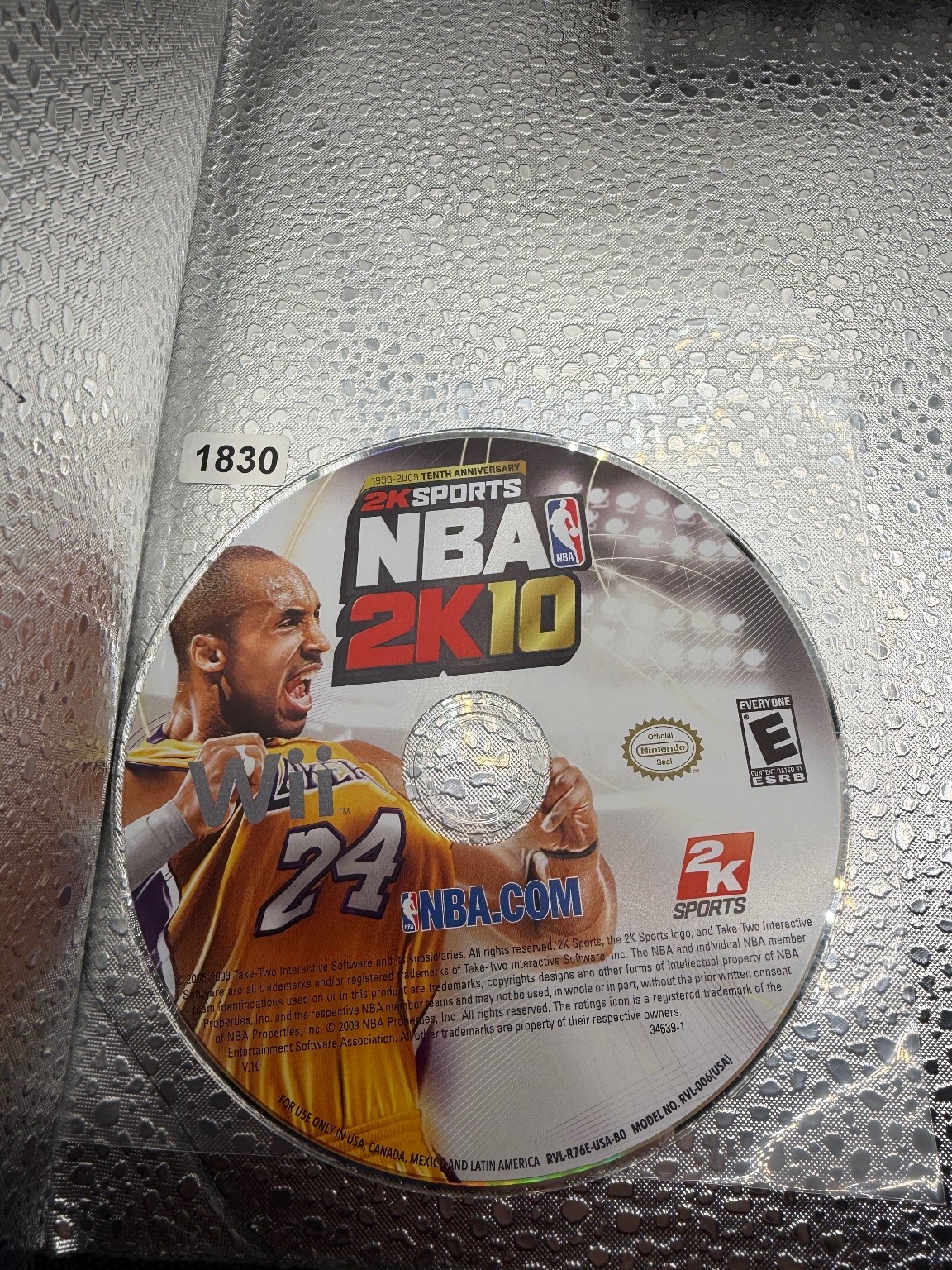 NBA 2K10 Wii Video Game Basketball Sports Kobe Bryant Multiplayer