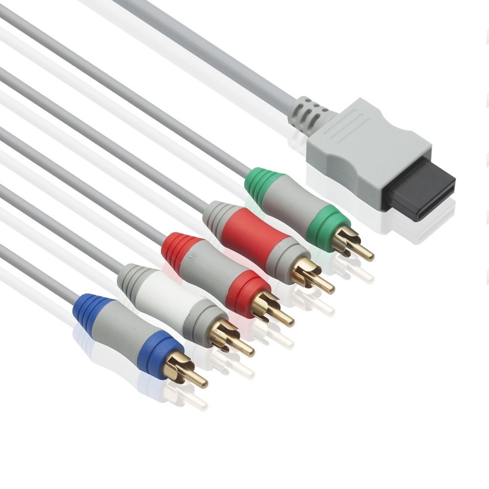 6 Feet Wii Component AV Cable for HDTV/EDTV 5 RCA Video & Audio