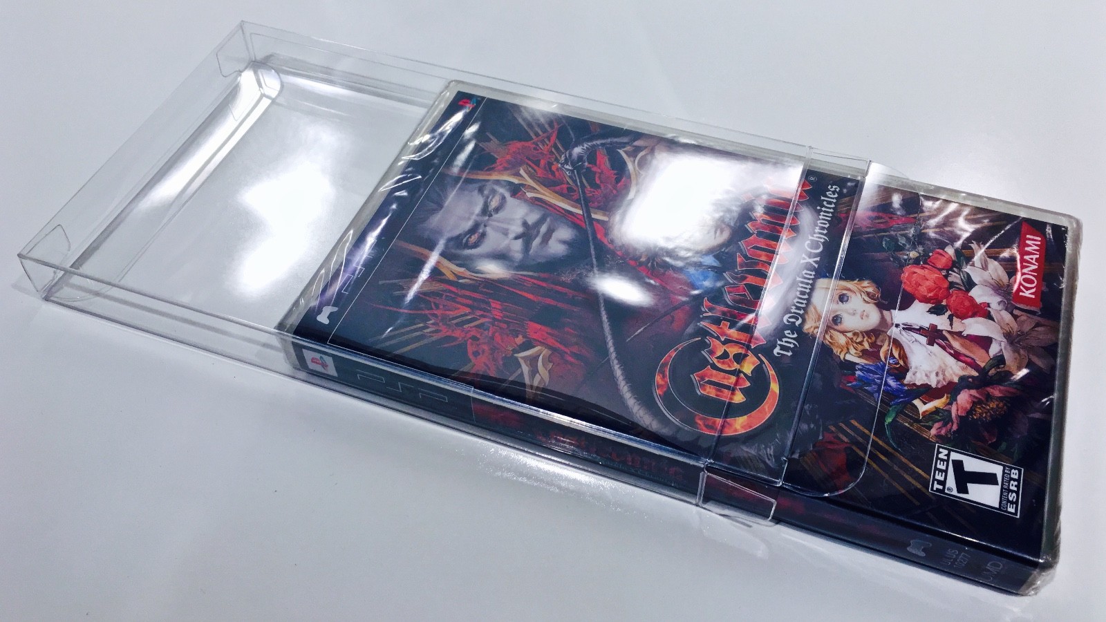 15 PSP Box Protectors Custom Made Crystal Clear Playstation Portable Cases New!