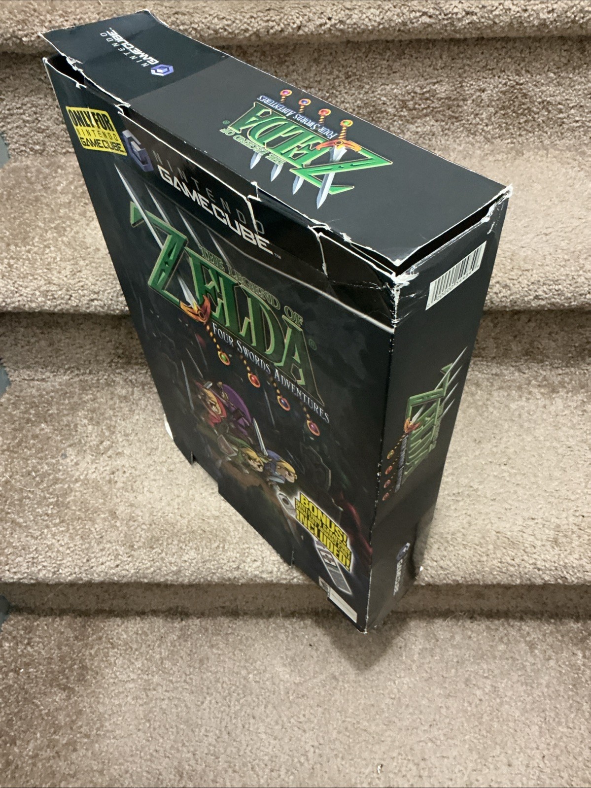 Nintendo GameCube Zelda Four Sword Adventure Box Display Promo Store Standee GBA