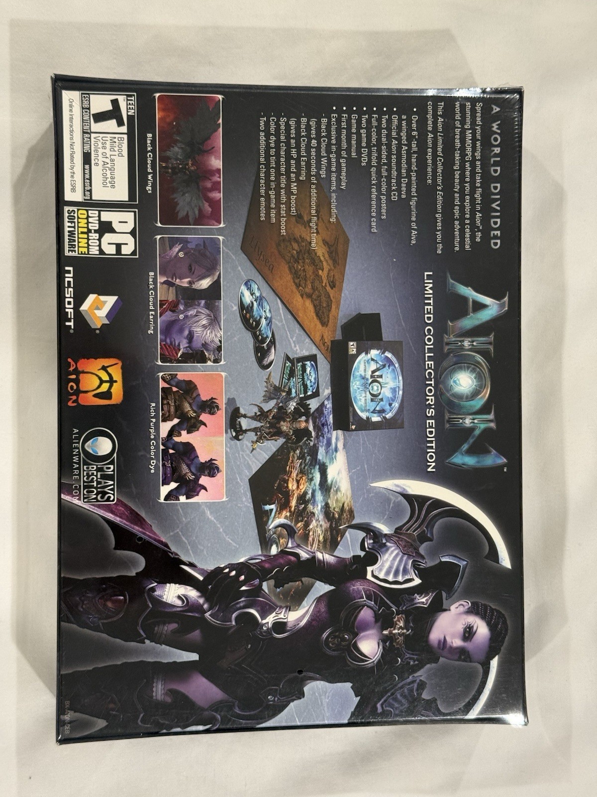 AION Limited Collector’s Edition PC DVD-ROM BRAND NEW Sealed In Box W/Figure