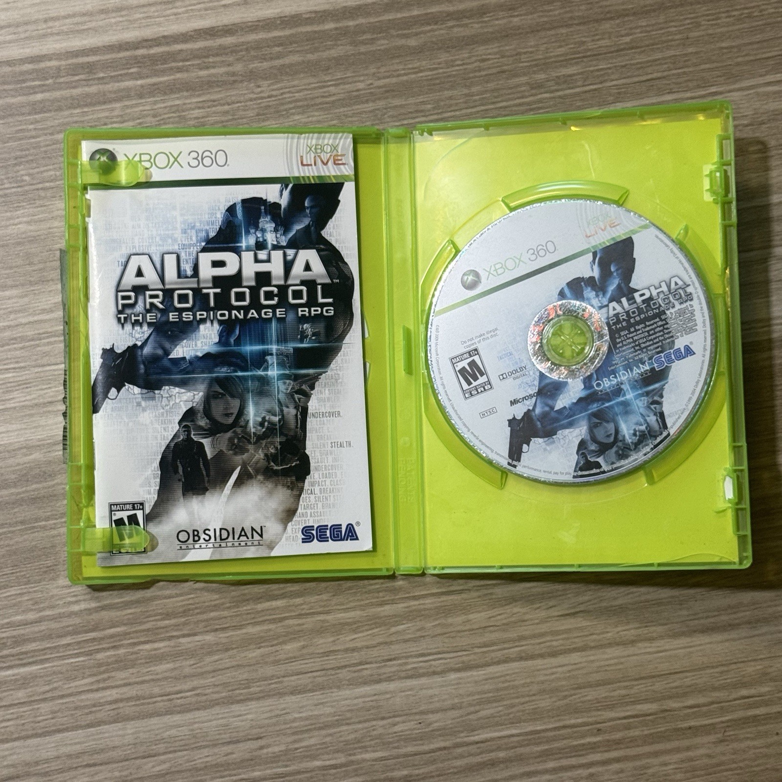 Alpha Protocol (Xbox 360, 2010) CIB/Tested