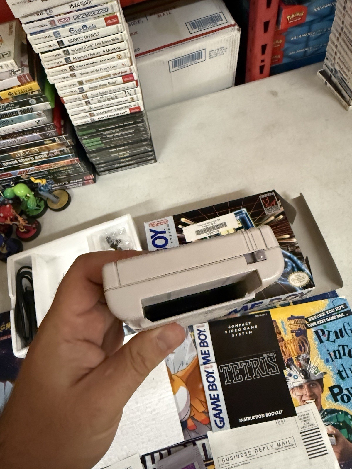 1989 Nintendo Game Boy Console DMG-01 Complete Box w/ Tetris & Manual CIB Works