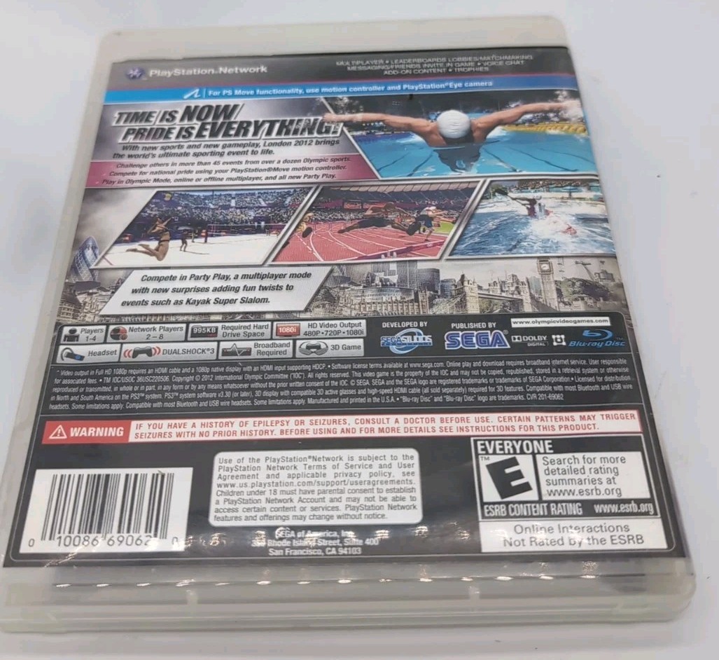 London 2012 Summer Olympics (Sony PlayStation 3, PS3) CIB Complete Rare