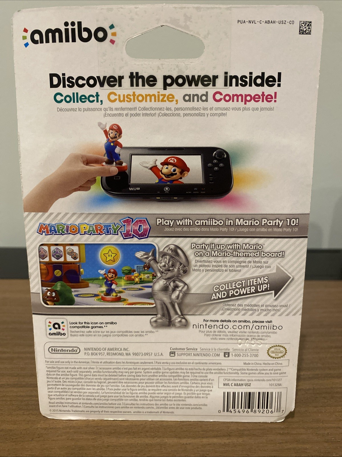 Nintendo amiibo Silver Edition Mario Super Mario Series Figure New Sealed US
