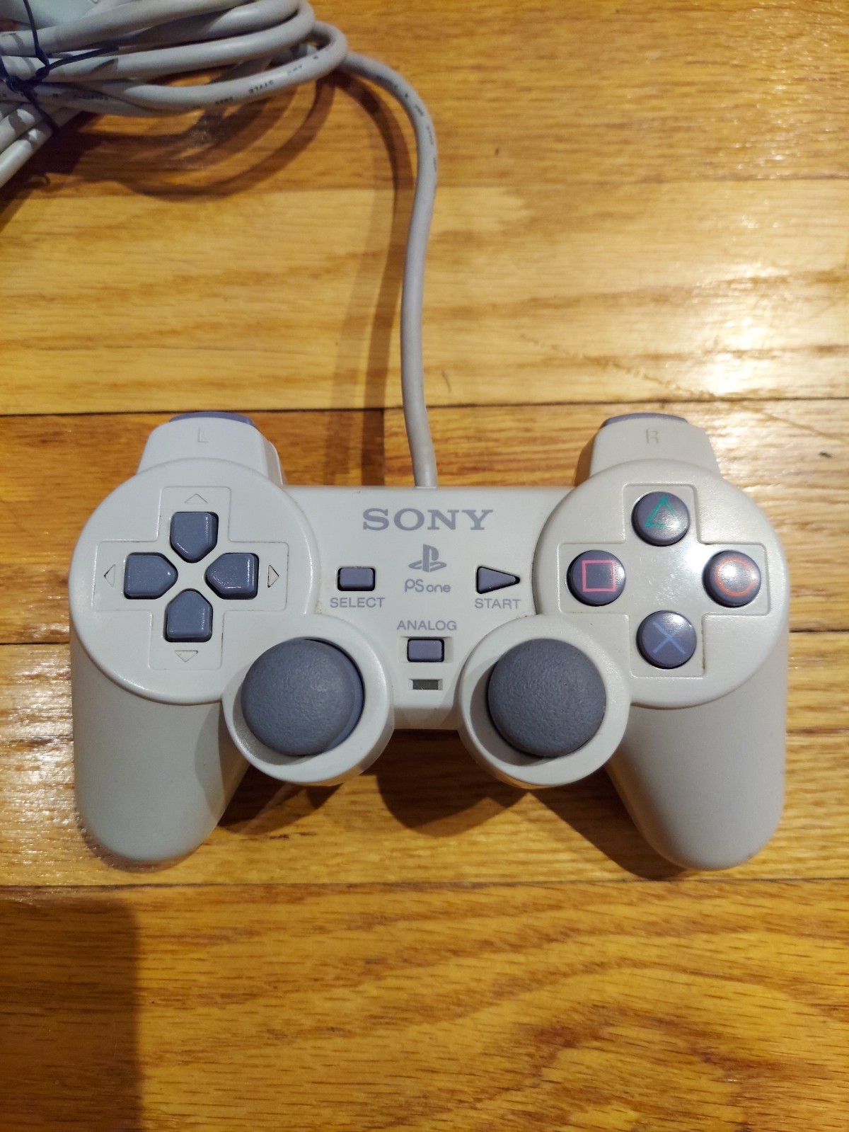 Sony PlayStation 1 Light Gray Analog Controller – PS1 OEM Authentic Works!