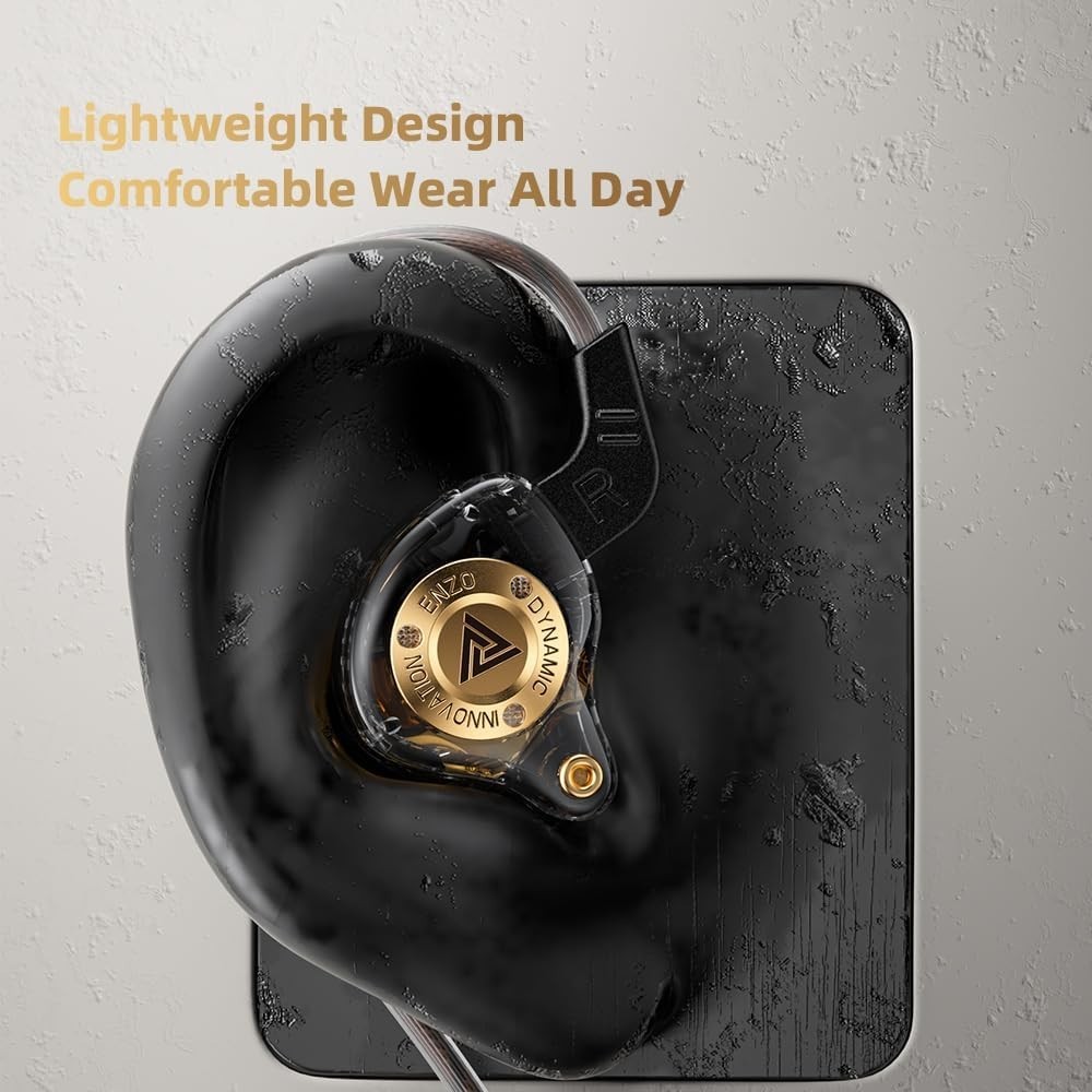 Dynamic Driver QKZ ENZO Earphones | 20Hz-20kHz Frequency Range for Clarity