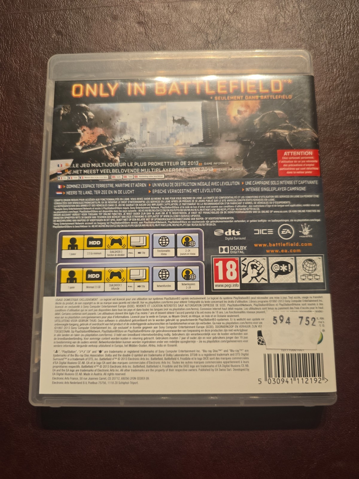 Battlefield 4 (Sony PlayStation 3, 2013) German Version, CIB, Tested