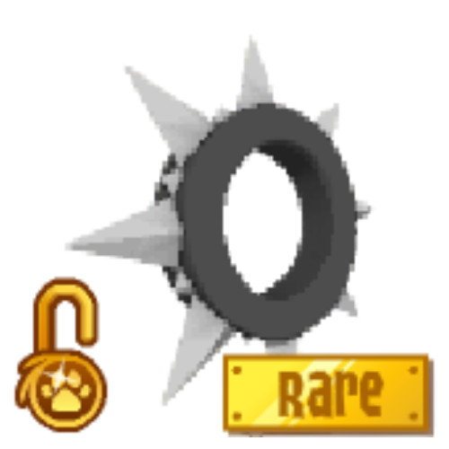 Animal Jam Classic AJC Rare Black Long Spiked Collar I Fast & Cheap AJC