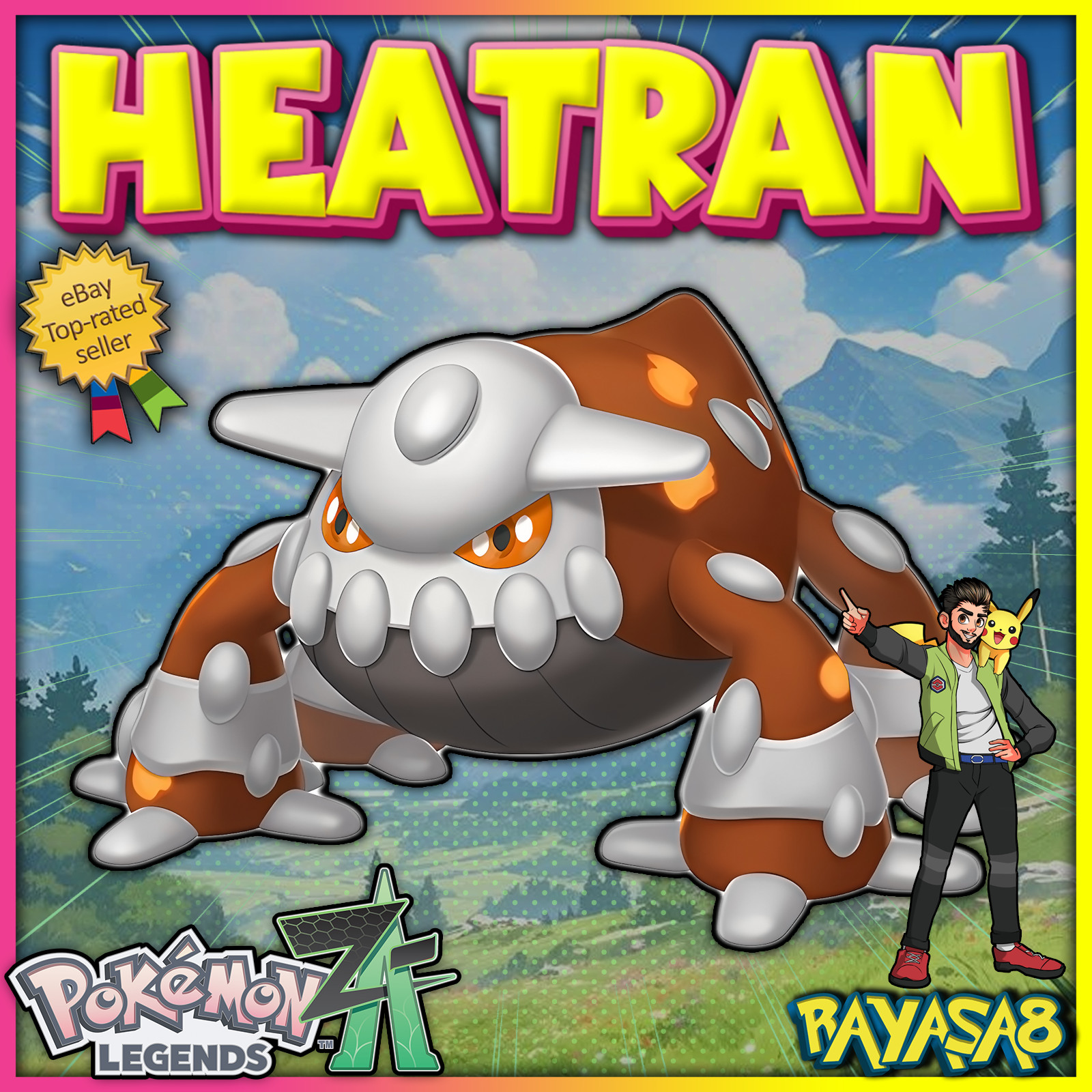 Heatran Legendary Pokemon Legends ZA Best Stats mega Home🌟