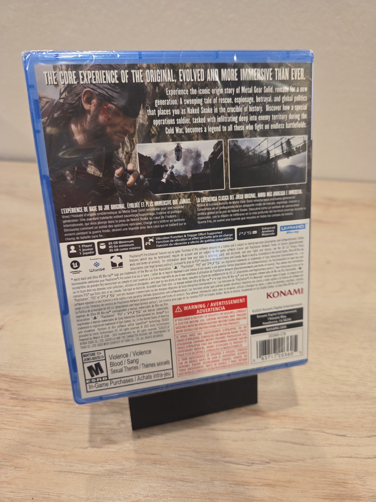 NEW Metal Gear Solid 3 Delta Snake Eater Sony PlayStation 5 PS5 SEALED TACTICAL