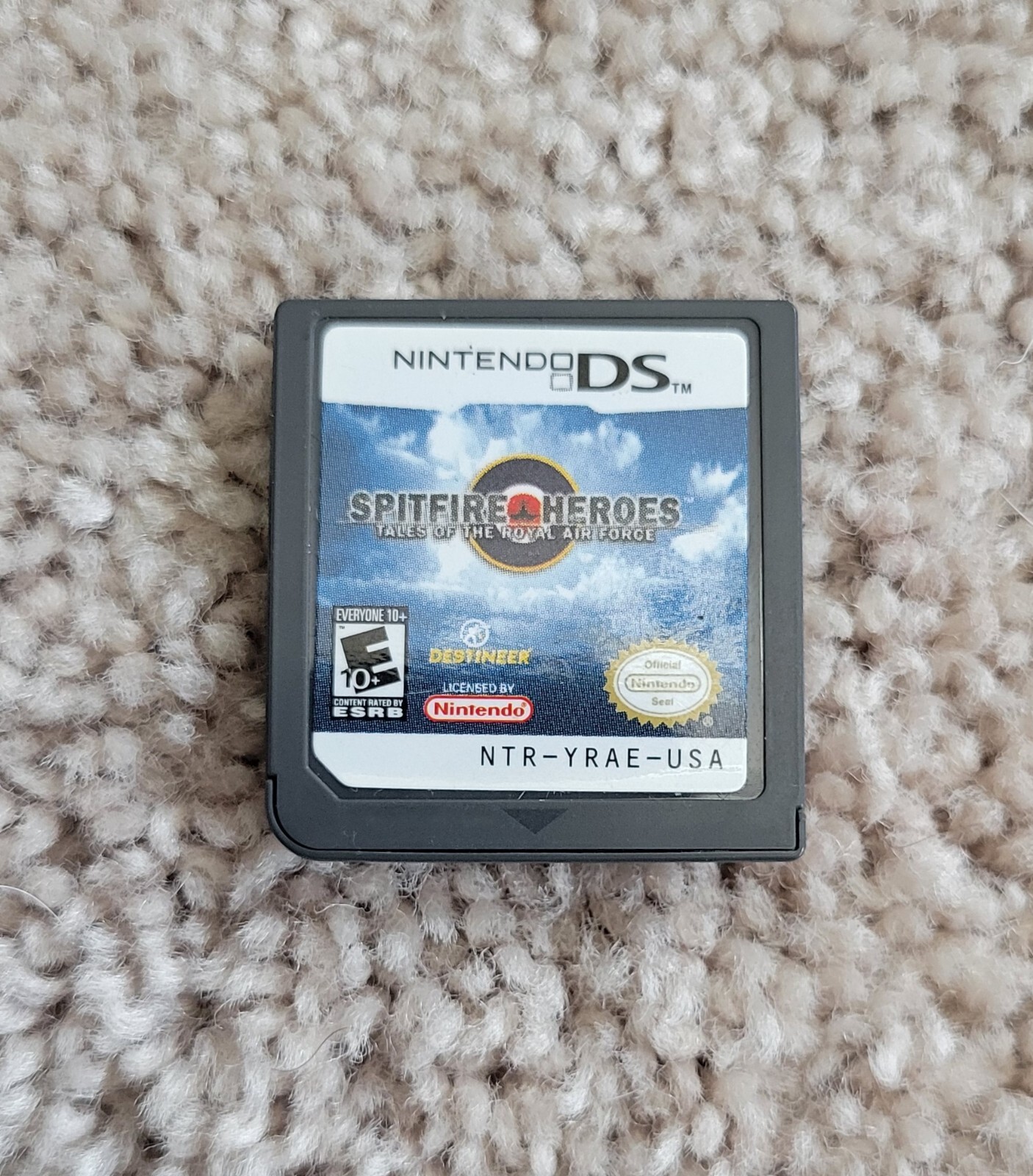 Nintendo DS Spitfire Heros Tales Of The Royal Air Force E10+-Everyone 10+