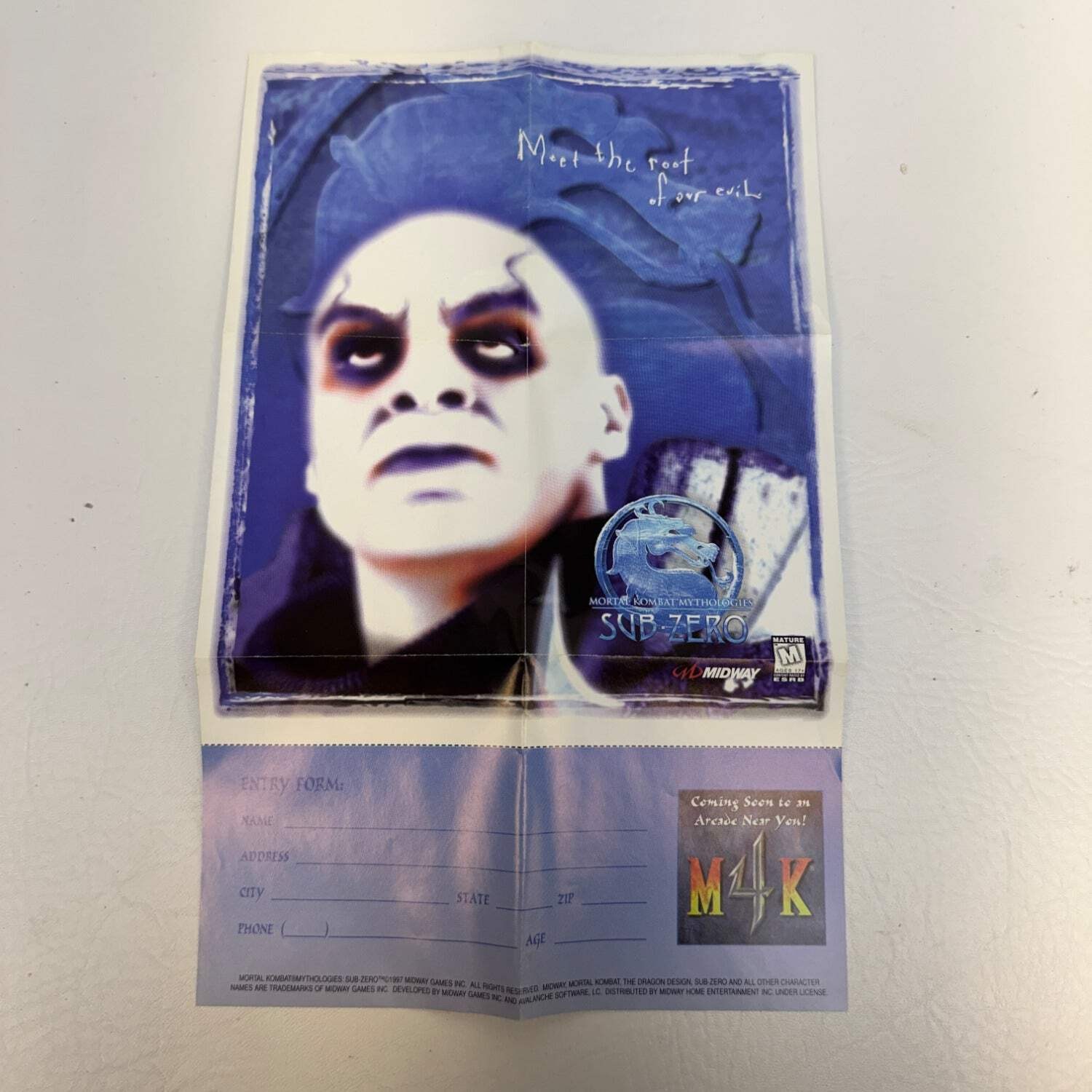Mortal Kombat Mythologies: Sub-Zero (Sony PlayStation 1 PS1, 1997)