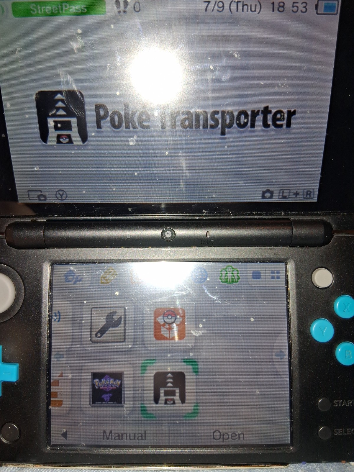 Nintendo 2DS XL Black Blue fire emblem fates revelations/Pokémon crystal